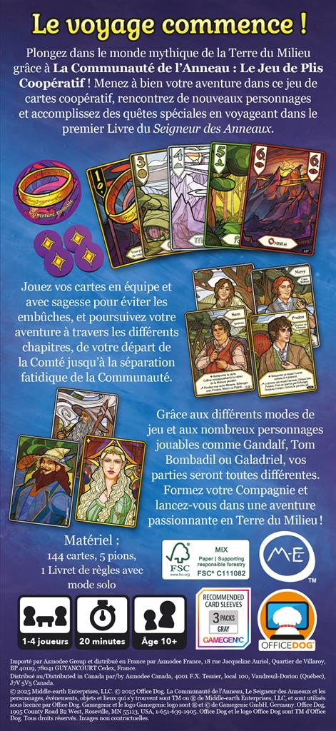 La Communauté de l’Anneau : Le Jeu de Plis Coopératif