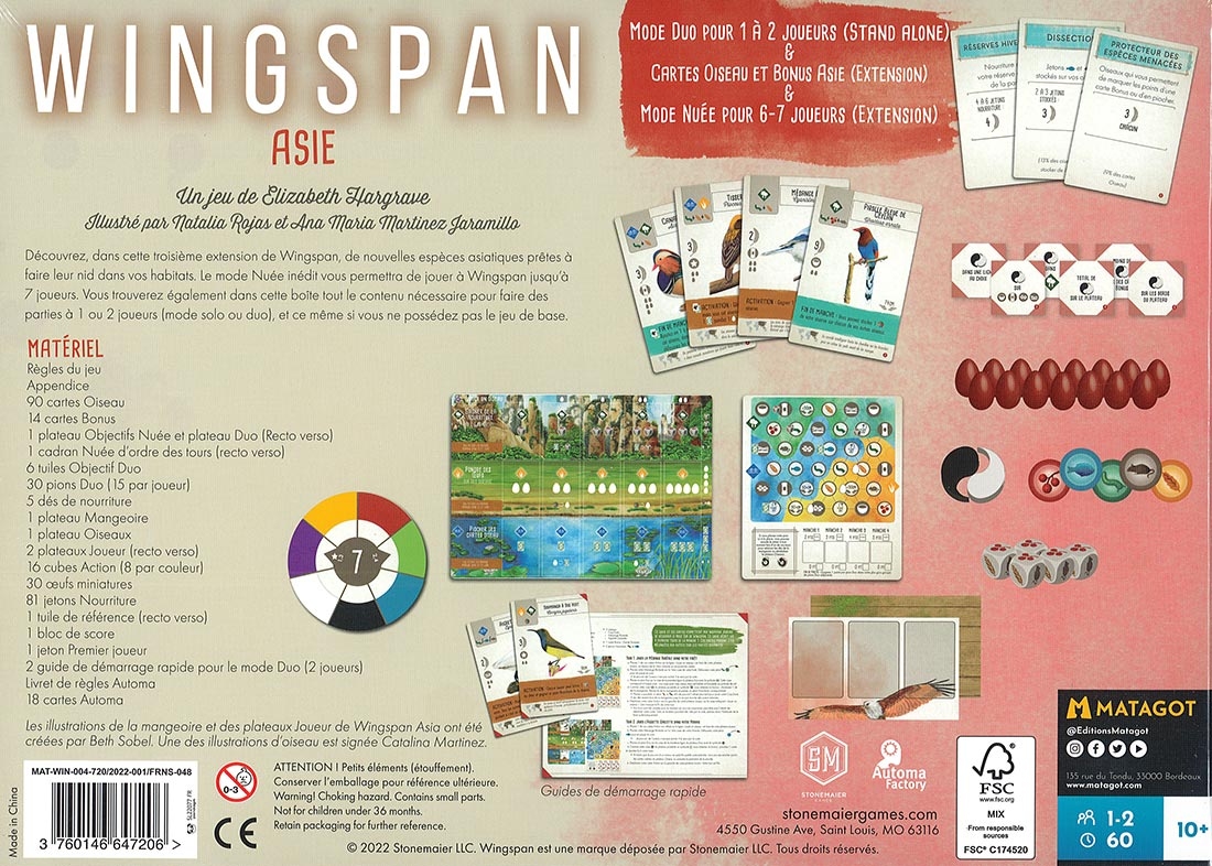 WINGSPAN EXTENSION ASIE